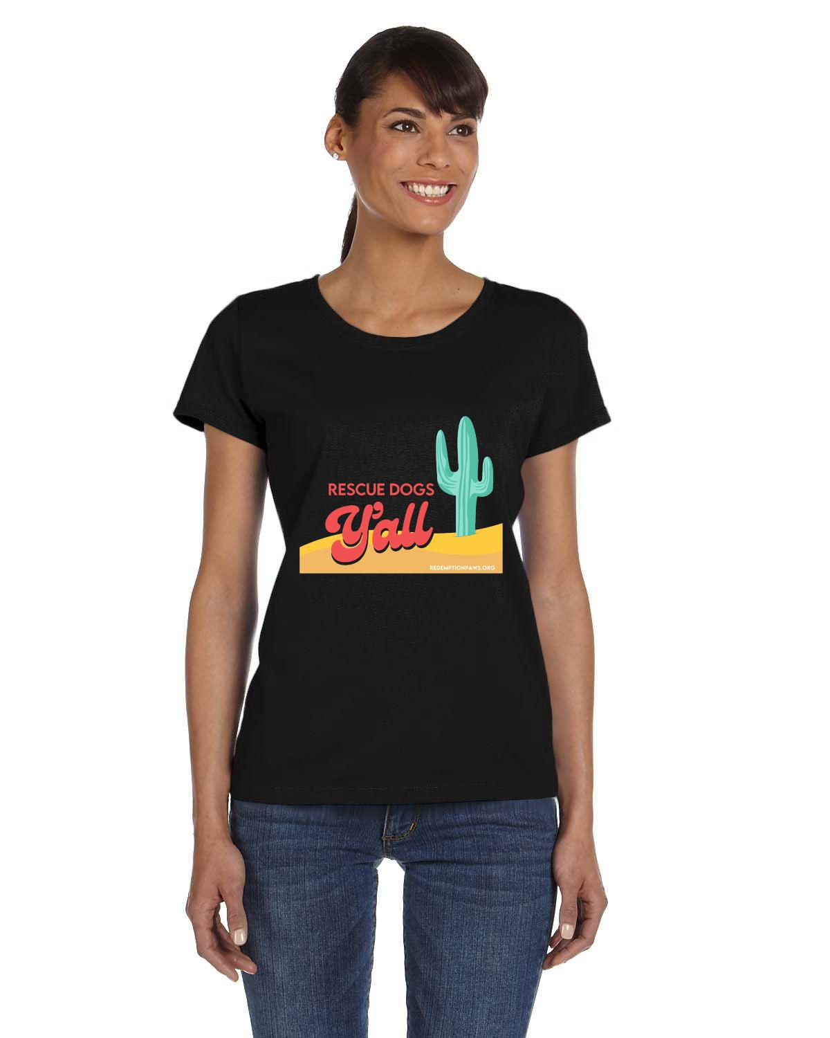 Rescue Dogs Y'all T-Shirt - Slim Fit