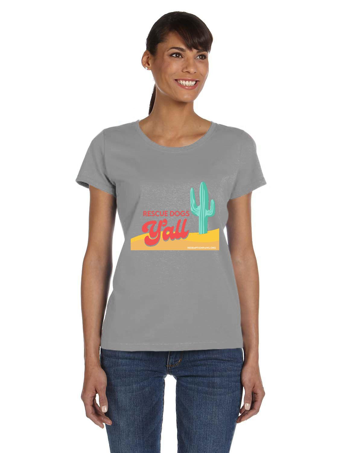Rescue Dogs Y'all T-Shirt - Slim Fit