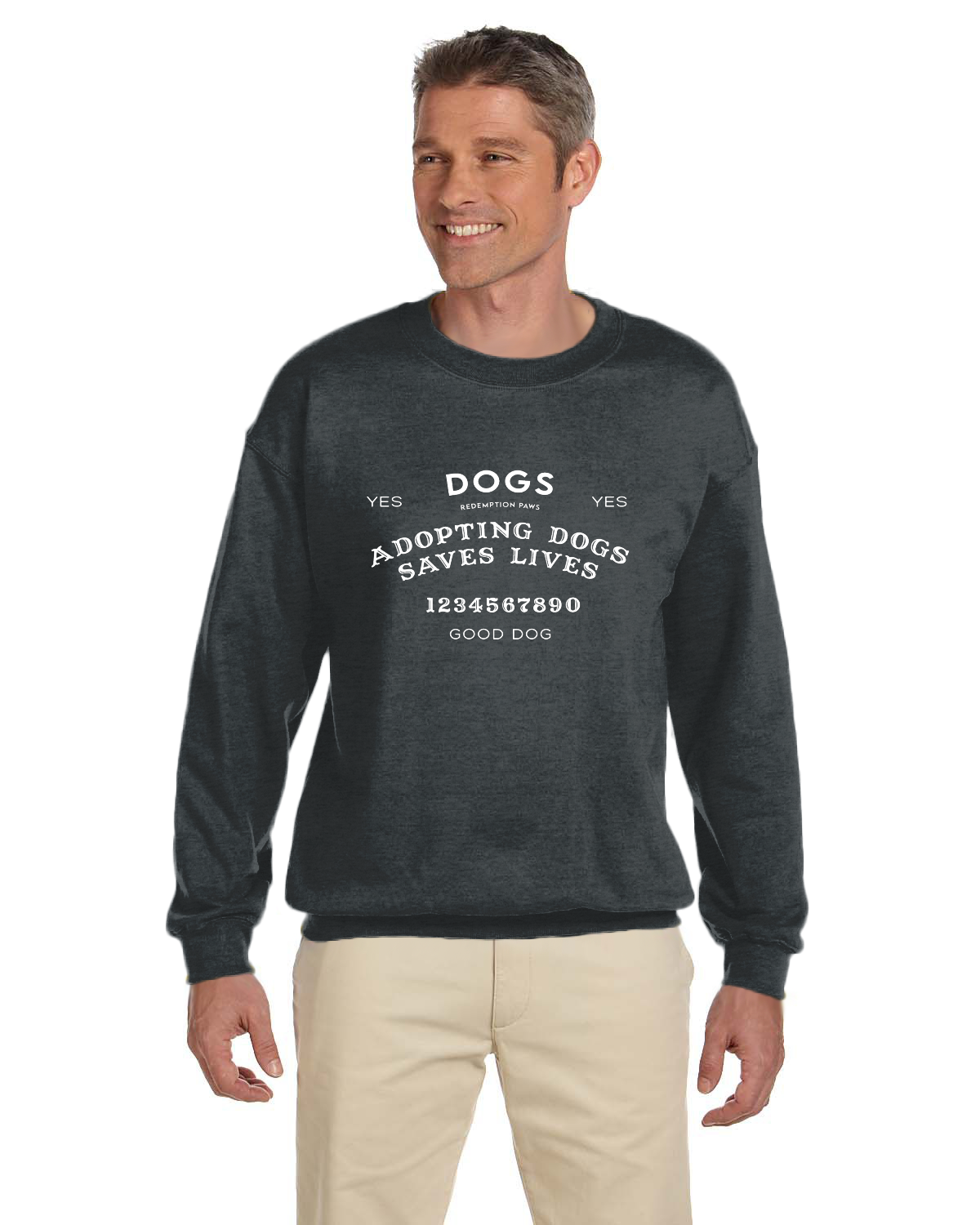 Adopting Dogs Saves Lives Ouija Sweatshirt