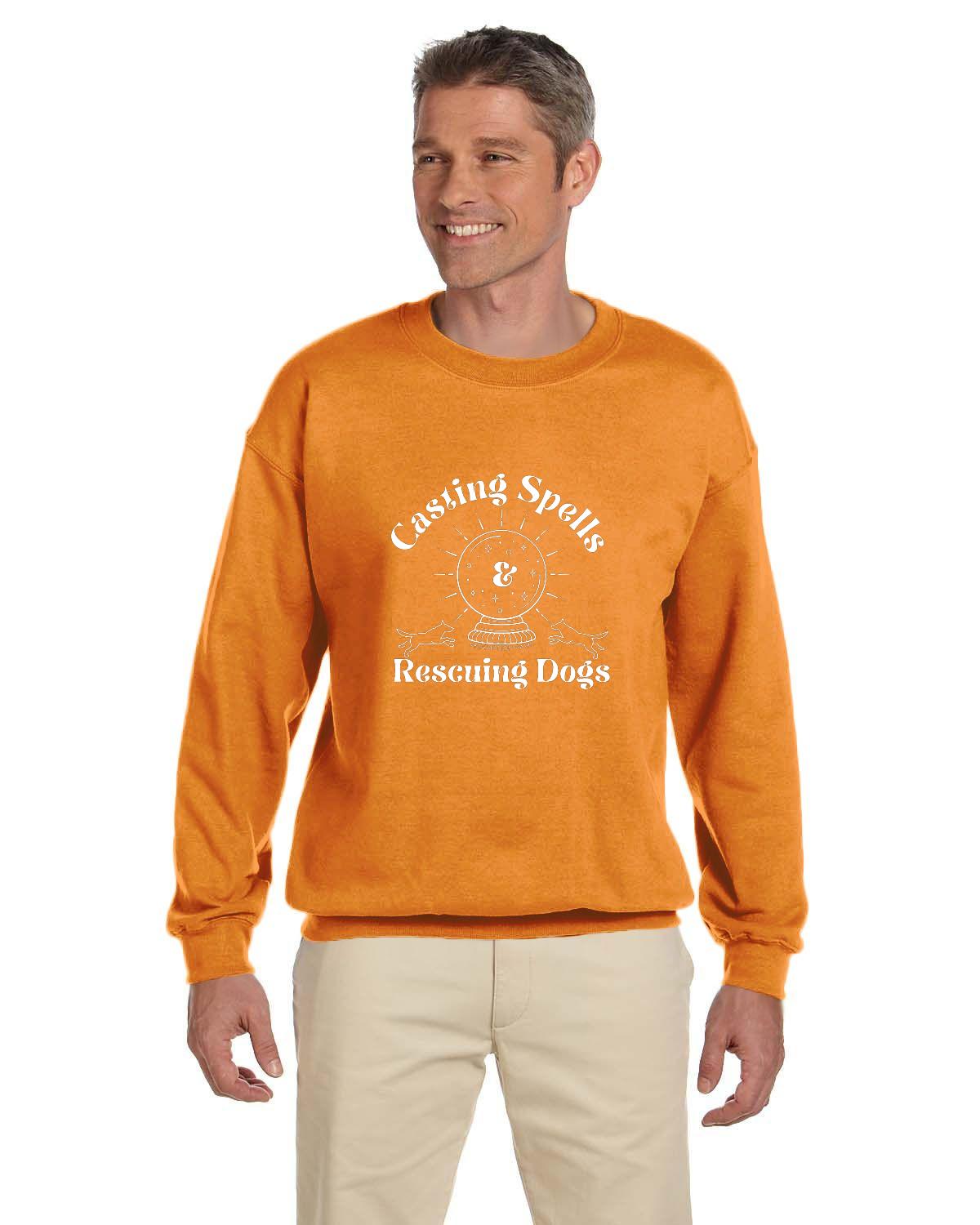 Casting Spells and Rescuing Dogs Crystal Ball Sweatshirt