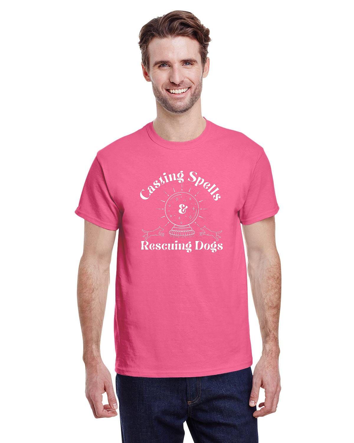 Casting Spells and Rescuing Dogs Crystal Ball T-Shirt