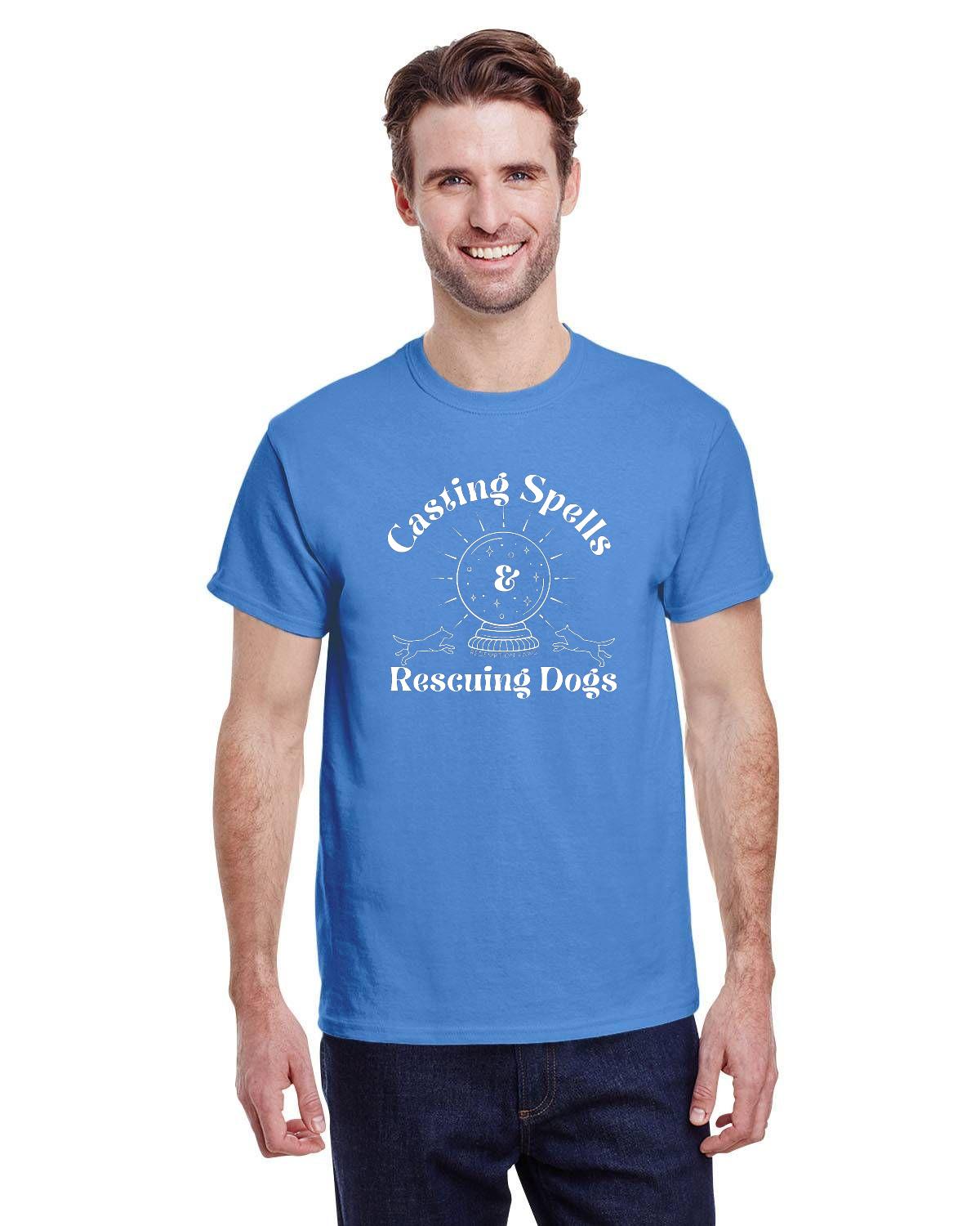 Casting Spells and Rescuing Dogs Crystal Ball T-Shirt