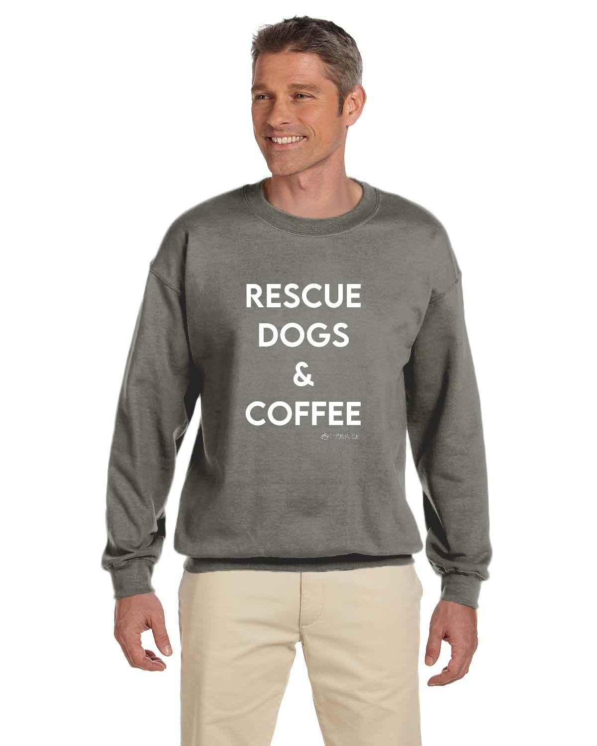 Rescue Dogs and Coffee Sweatshirt