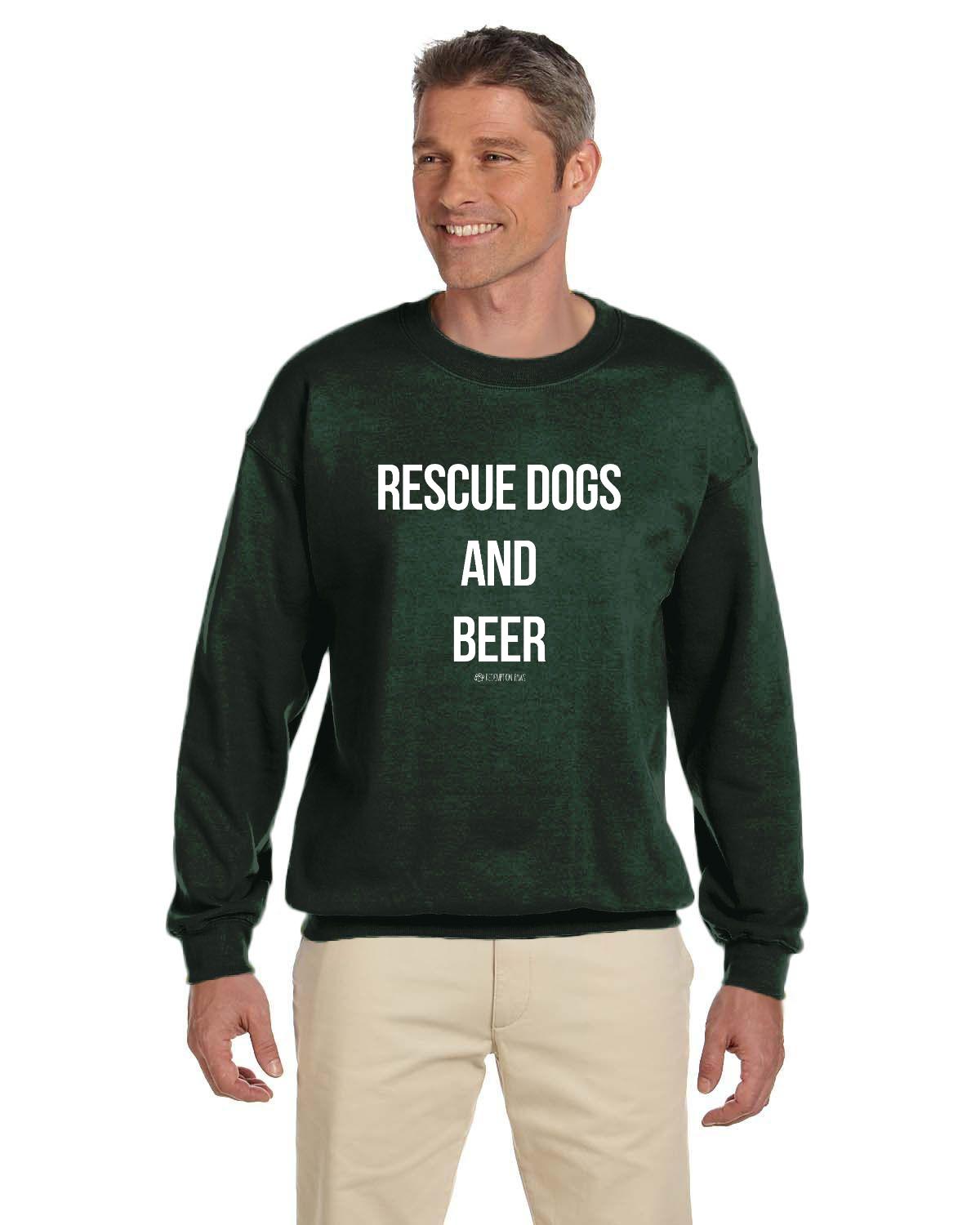 Rescue Dogs and Beer Sweatshirt
