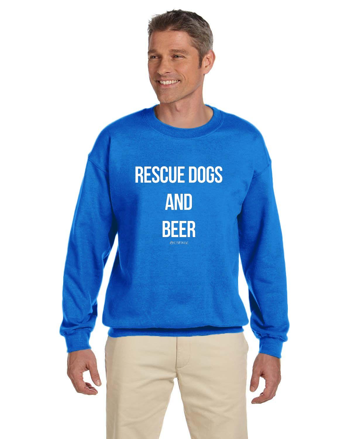 Rescue Dogs and Beer Sweatshirt