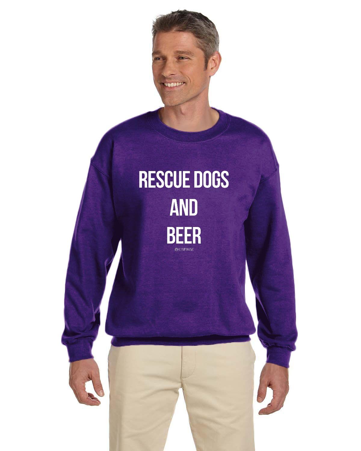 Rescue Dogs and Beer Sweatshirt