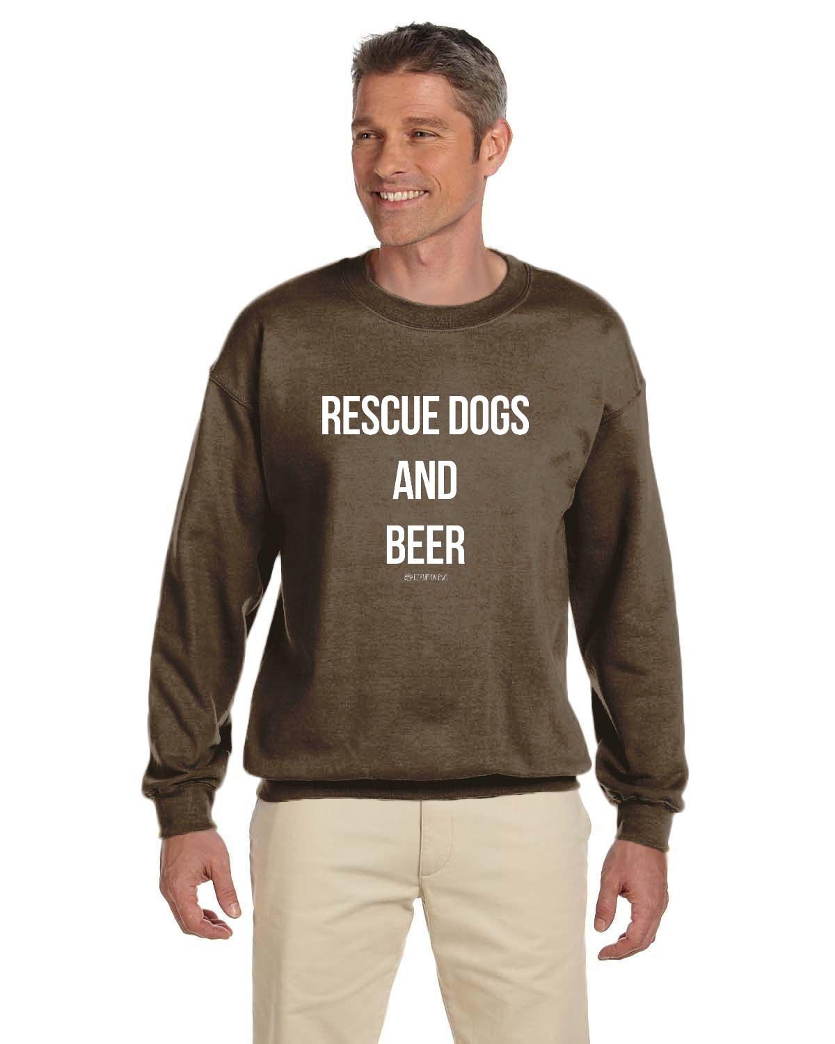 Rescue Dogs and Beer Sweatshirt