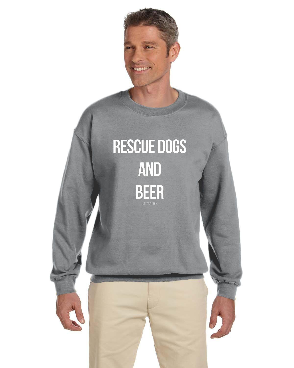 Rescue Dogs and Beer Sweatshirt