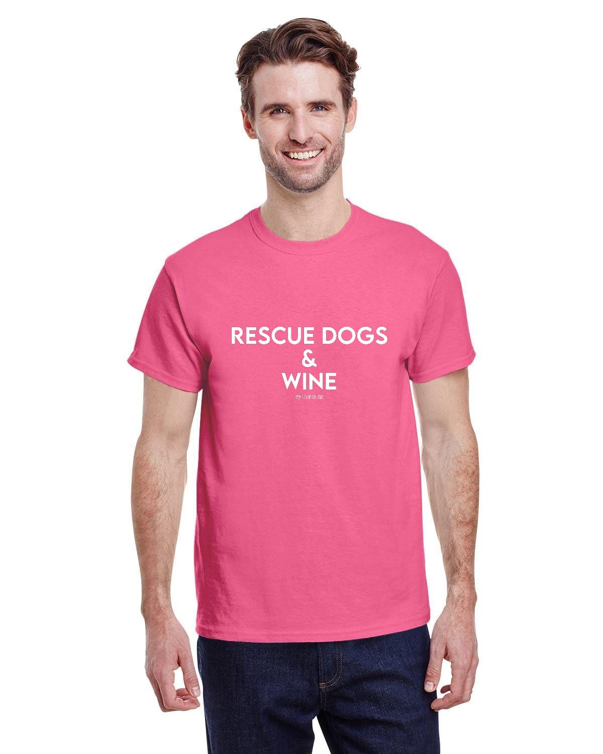 Rescue Dogs and Wine T-Shirt