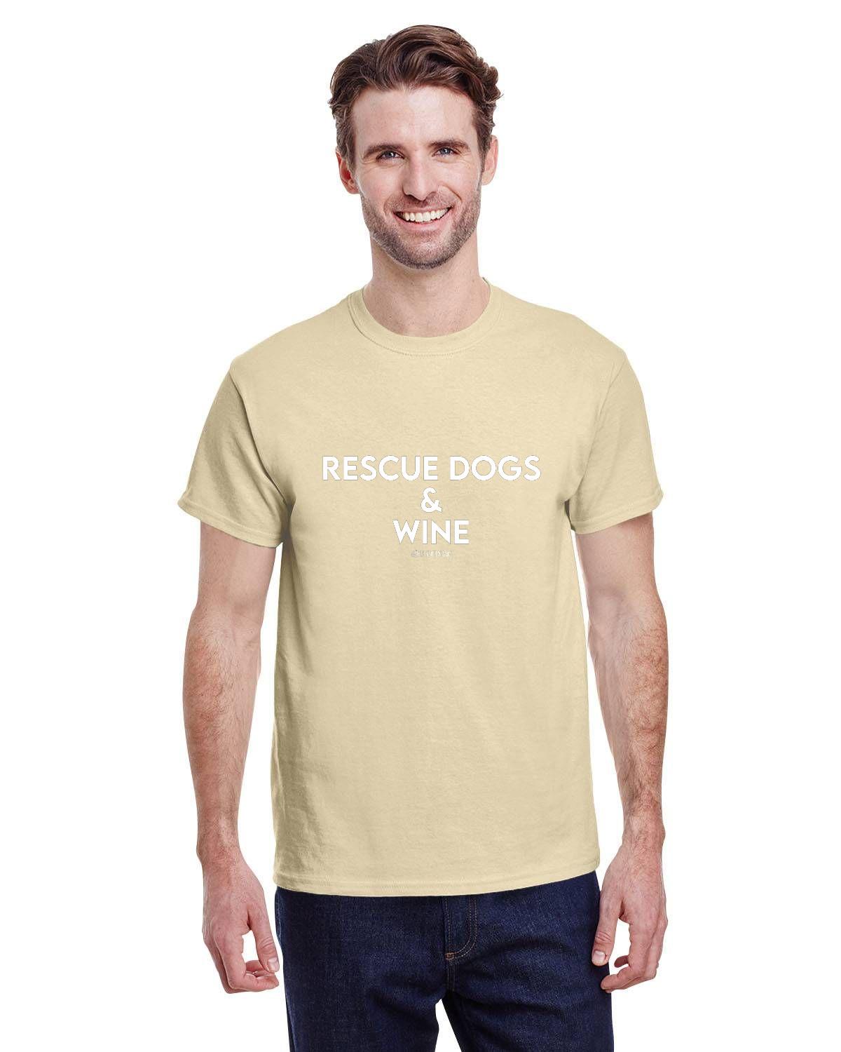 Rescue Dogs and Wine T-Shirt