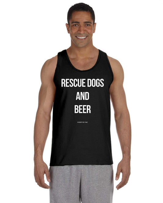Rescue Dogs and Beer Tank Top