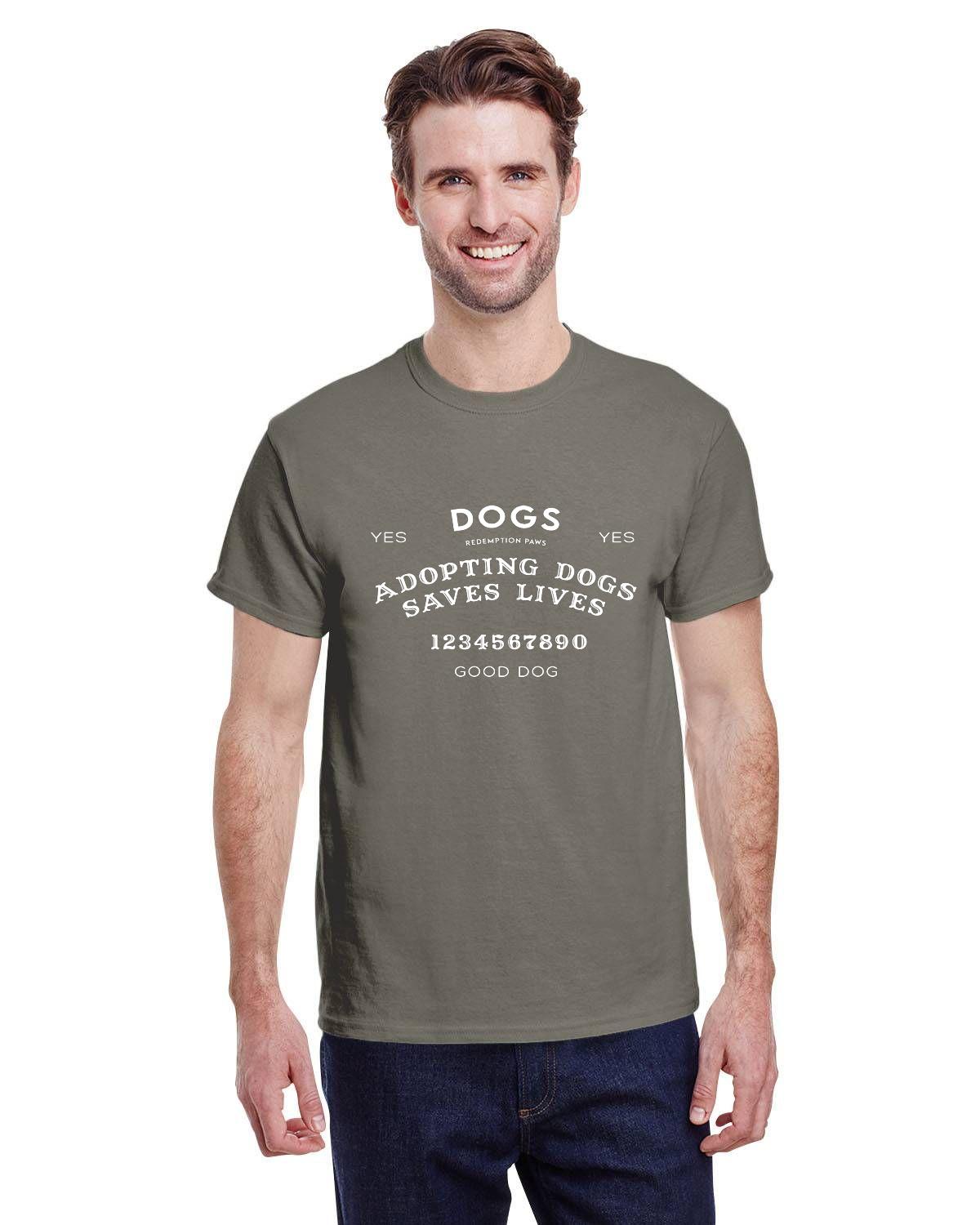 Adopting Dogs Saves Lives Ouija T-shirt