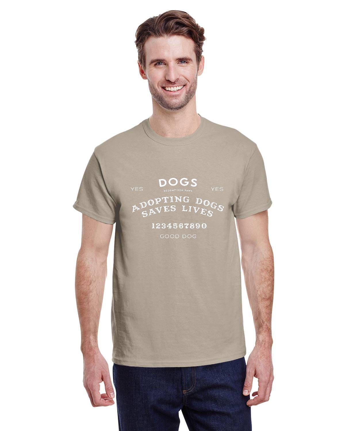 Adopting Dogs Saves Lives Ouija T-shirt