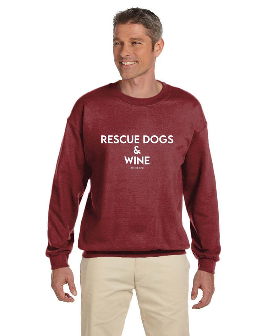 Rescue Dogs and Wine Sweatshirt